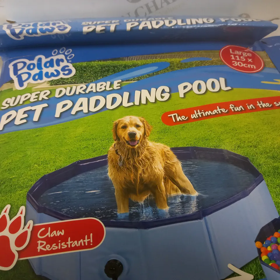 POLAR PAWS SUPER DURABLE PET PADDLING POOL