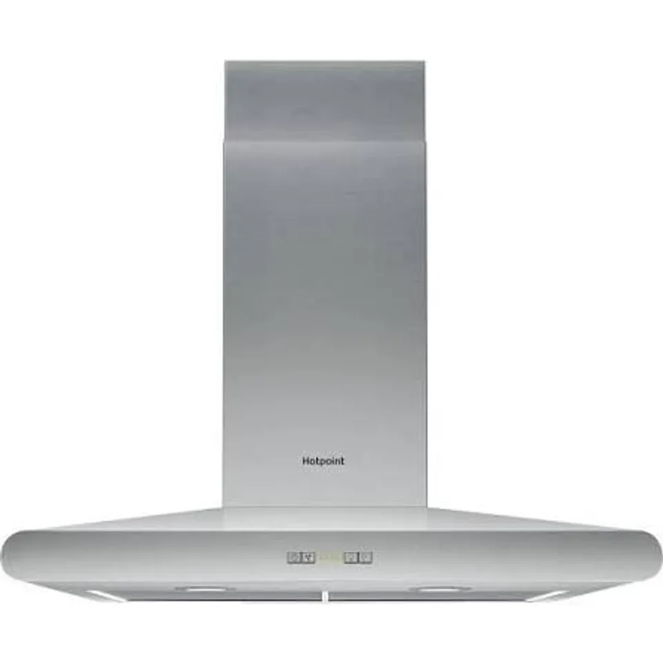 BOXED HOTPOINT 70CM CHIMNEY COOKER HOOD