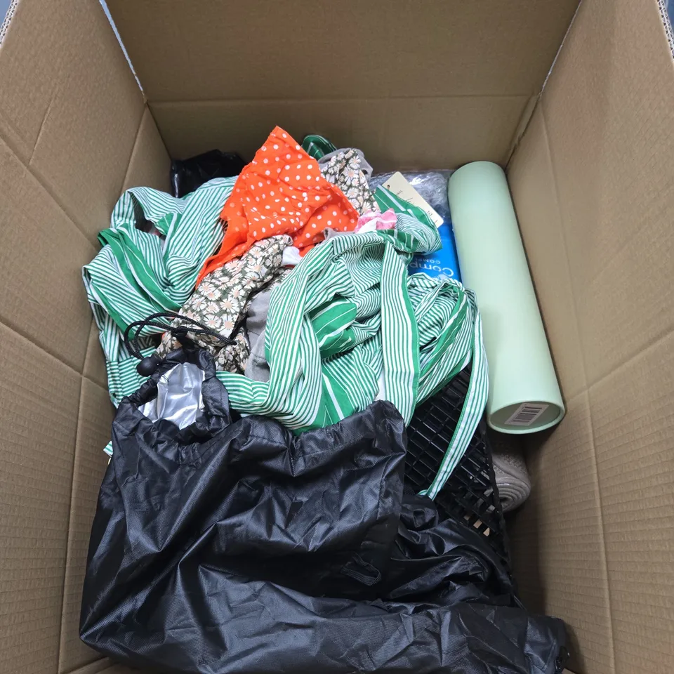 BOX OF APPROXIMATELY 12 ASSORTED HOUSEHOLD ITEMS INCLUDING WHITE BOARD STICKER , C60 SILICONE AND ANDREX TOILET ROLL