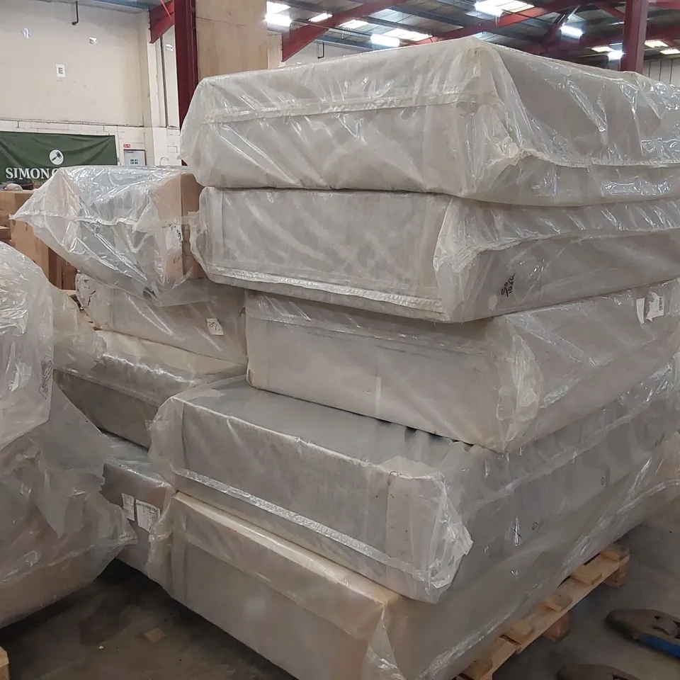 PALLET TO CONTAIN APPROXIMATELY 9 DIVAN BASE PARTS - VARIOUS SIZES, CONDITIONS, BRANDS ECT