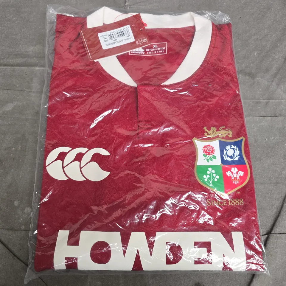 BAGGED CANTERBURY BIL REPLICA JERSEY IN RED - XL