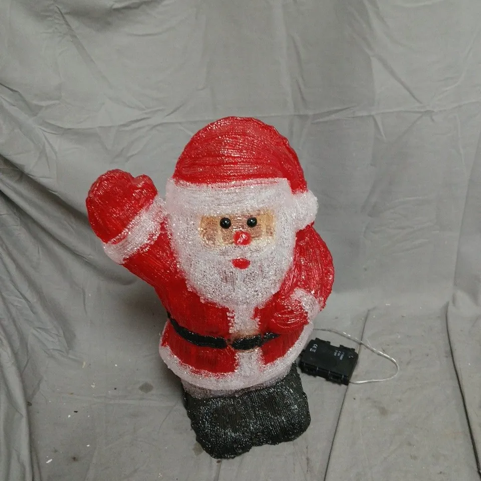 SANTA CLAUS LED LIGHT-UP CHRISTMAS FIGURINE