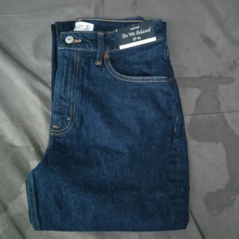 ABERCROMBIE & FITCH THE 90S RELAXED HIGH RISE JEANS IN BLUE SIZE 27 4S