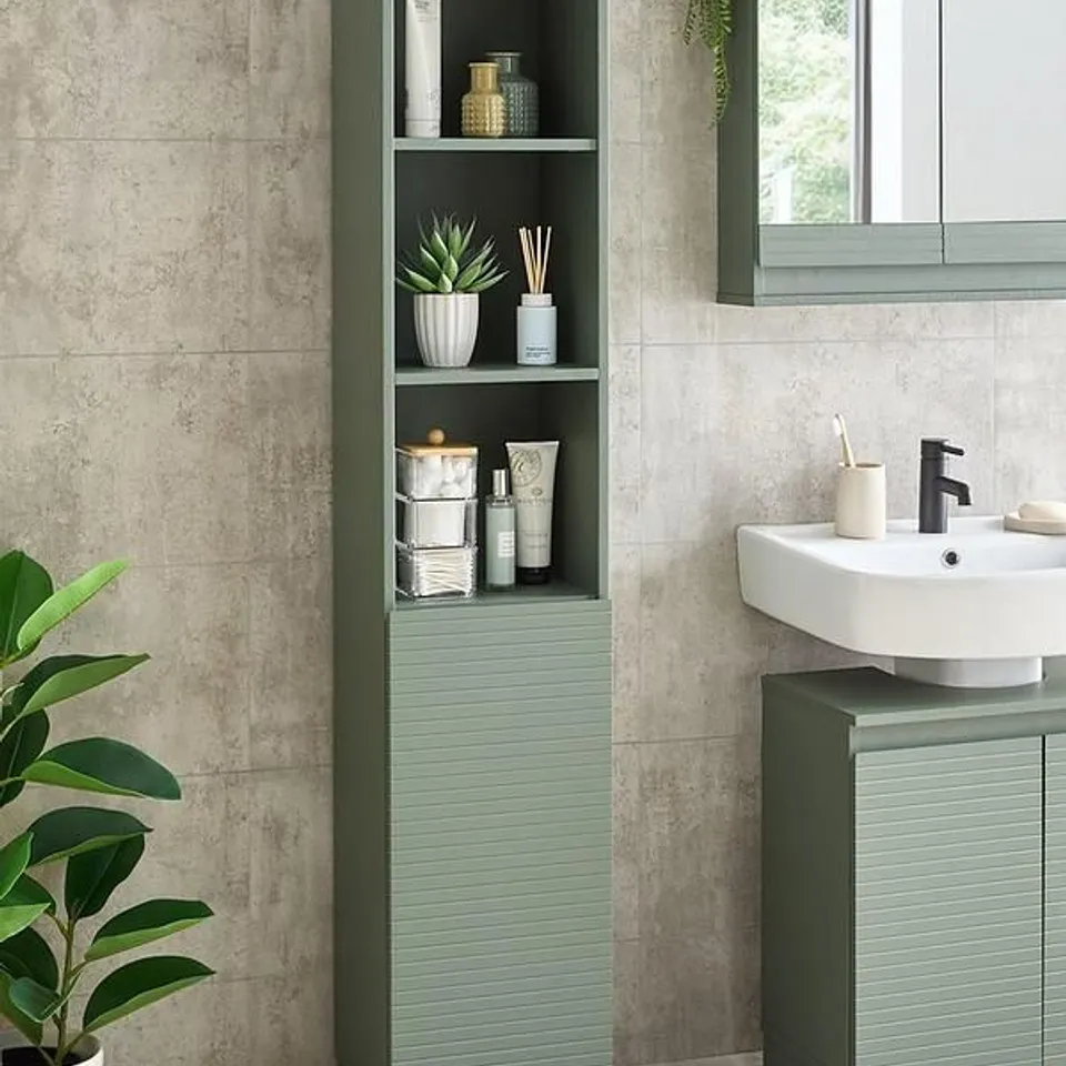 BOXED NOA TALL CABINET - GREEN