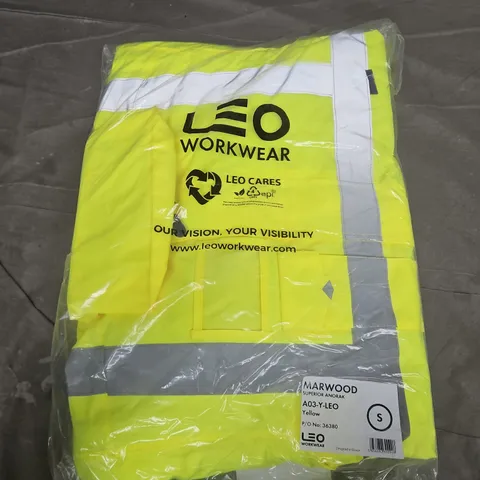 BAGGED LEO WORKWEAR MARWOOD SUPERIOR ANORAK IN YELLOW (A03-Y-LEO) - SMALL
