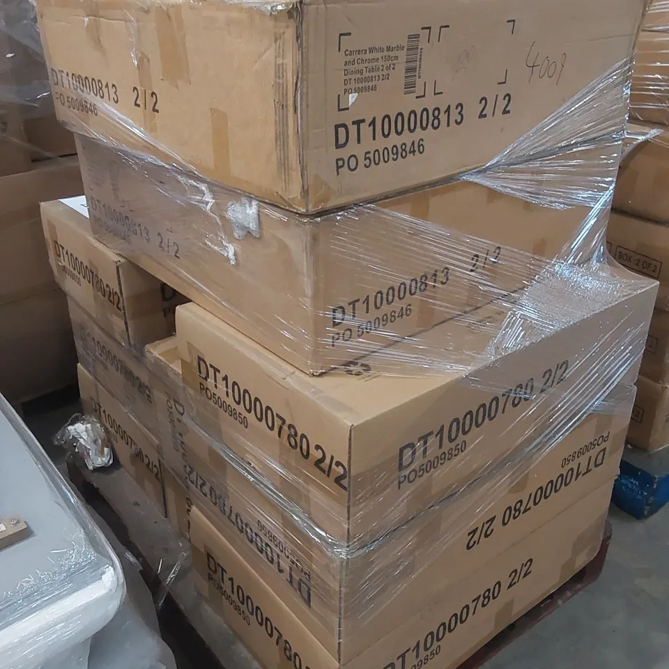 PALLET OF INCOMPLETE FURNITURE PARTS // BOXES 2/2 ONLY 