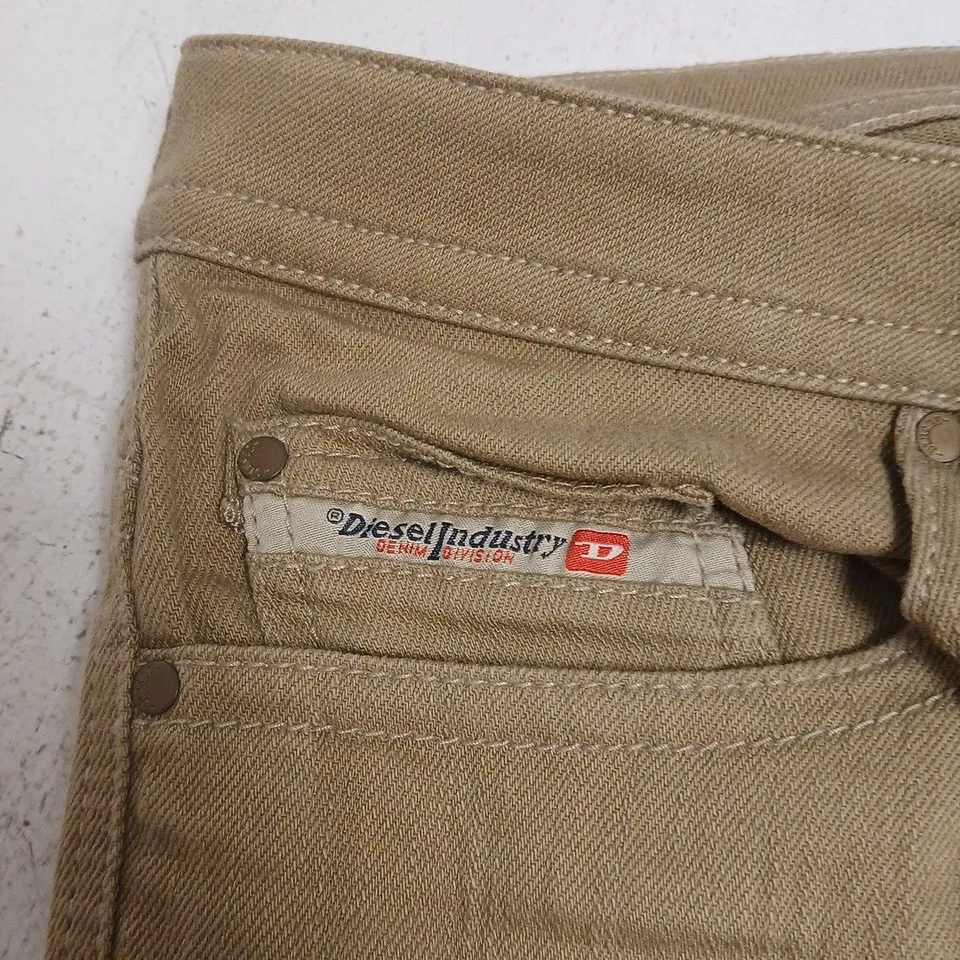 DIESEL THAVAR SLIM SKINNY JEANS – KHAKI DENIM 34W