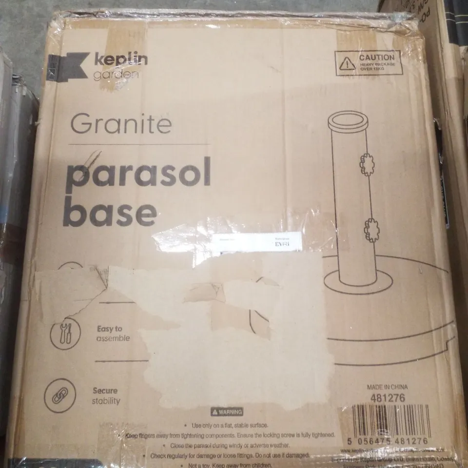 BOXED KEPLIN GRANITE PARASOL BASE 20KG