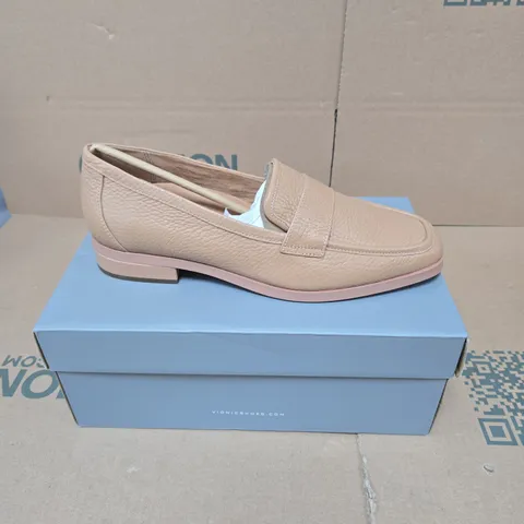VIONIC WOMEN'S LEATHER PENNY LOAFERS – BEIGE UK 8 BOXED