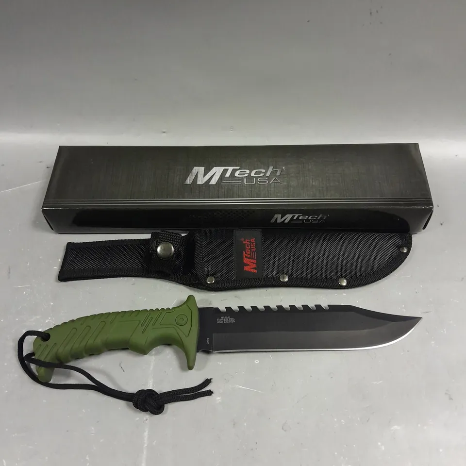 BOXED MTECH KNIVES ARMY FIXED BLADE KNIFE - COLLECTION ONLY 