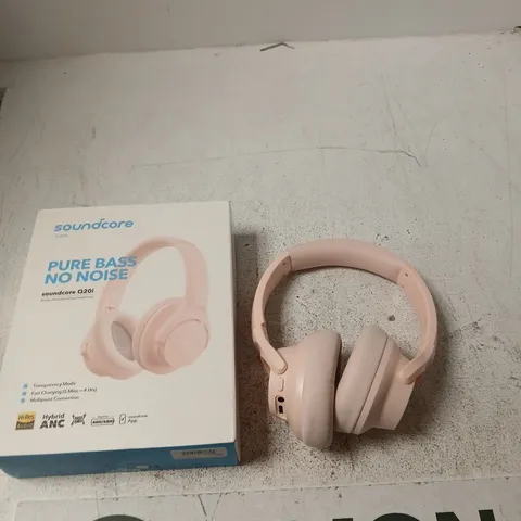 SOUNDCORE BY ANKER PURE BASS NO NOISE HEADPHONES – PINK (Q201)
