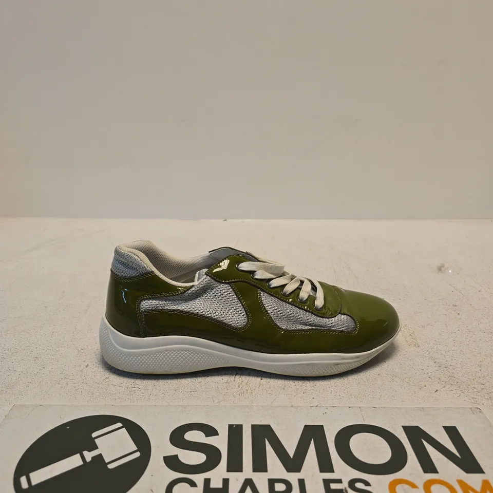 PRADA TRAINERS – UK 10 (MEN'S) – GREEN & GREY