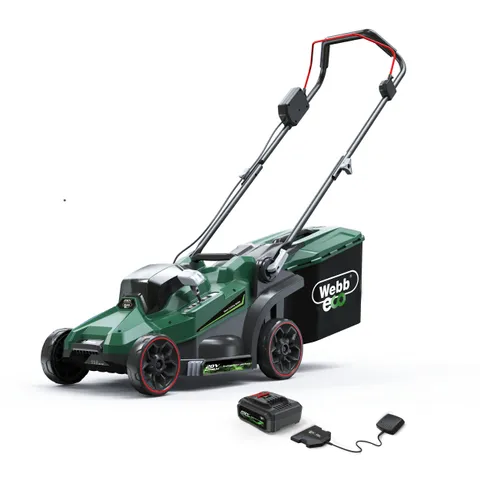 WEBB 20V BRUSHLESS 33CM ROTARY CORDLESS LAWNMOWER