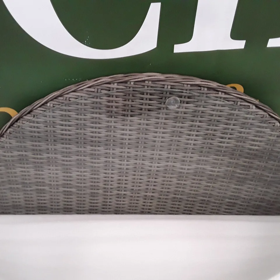 BOXED ROUND 1M COFFEE TABLE TOP - GREY