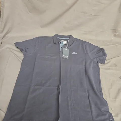 WEIRD FISH MILES ORGANIC PIQUE POLO IN NAVY - XL