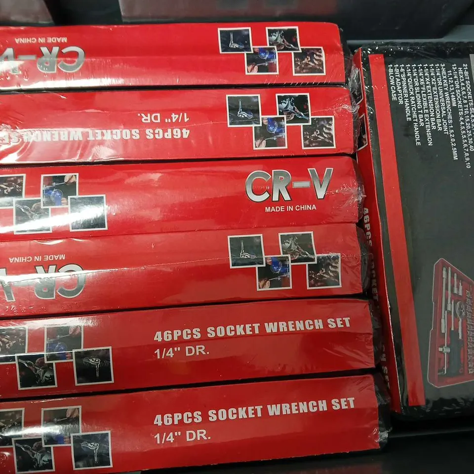 9X 46 PIECE SOCKET WRENCH SETS