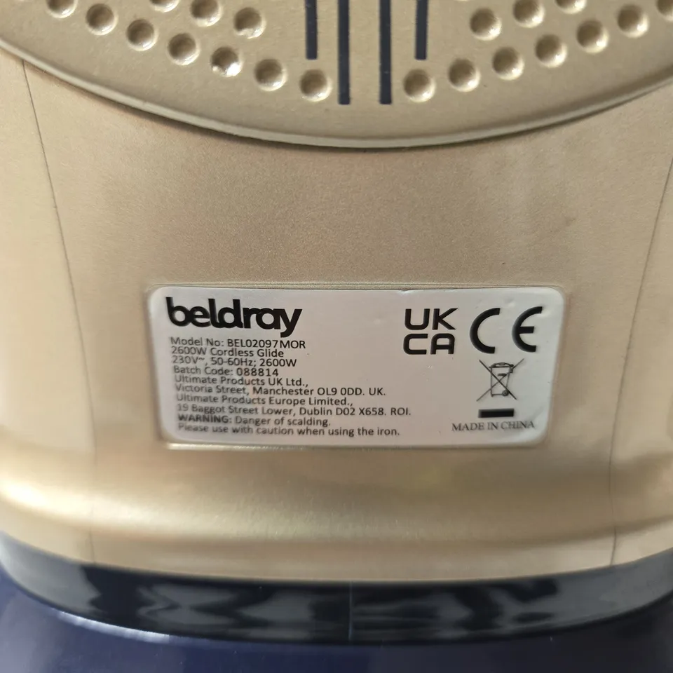 BELDRAY 2600W CORDLESS GLIDE IRON – MODEL BEL02097M0R