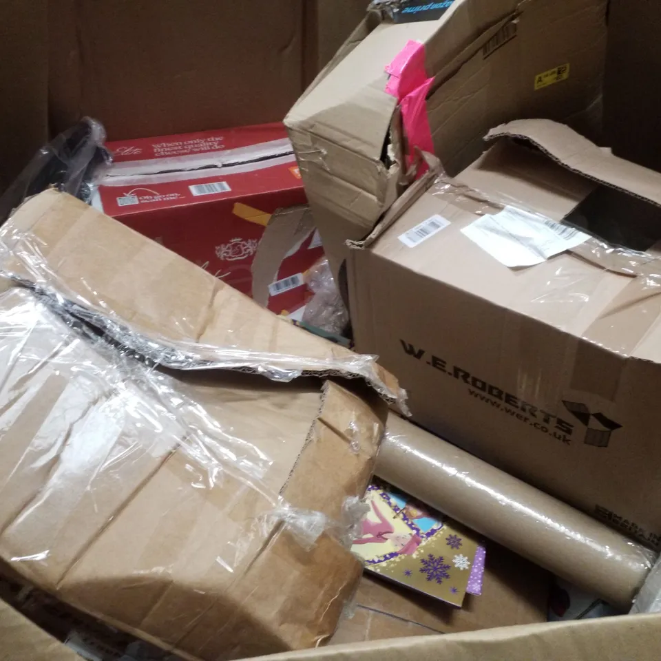 PALLET CONTAINING ASSORTED PRODUCTS INCLUDING CHARGING STATION, ACOUSTIC FOLDED PANEL, CAMPING STOOL, COMBINATION STEERING WHEEL LOCK & RETRACTABLE  SAFTEY GATE