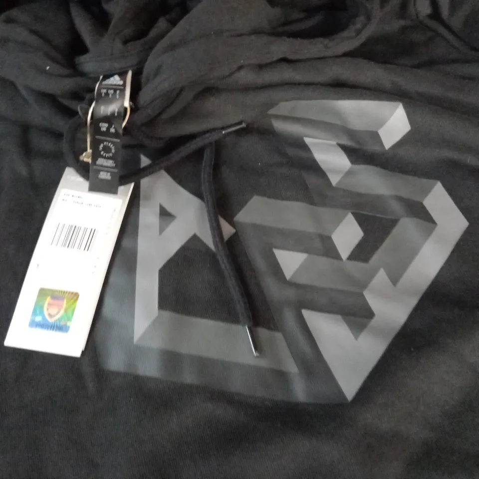 ADIDAS ARSENAL BLACK HOODIE - UK L