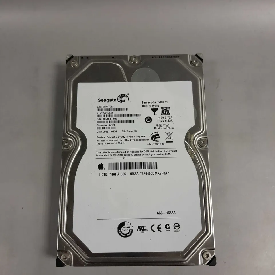 SEAGATE BARRACUDA 7200.12 1TB MAC HDD 