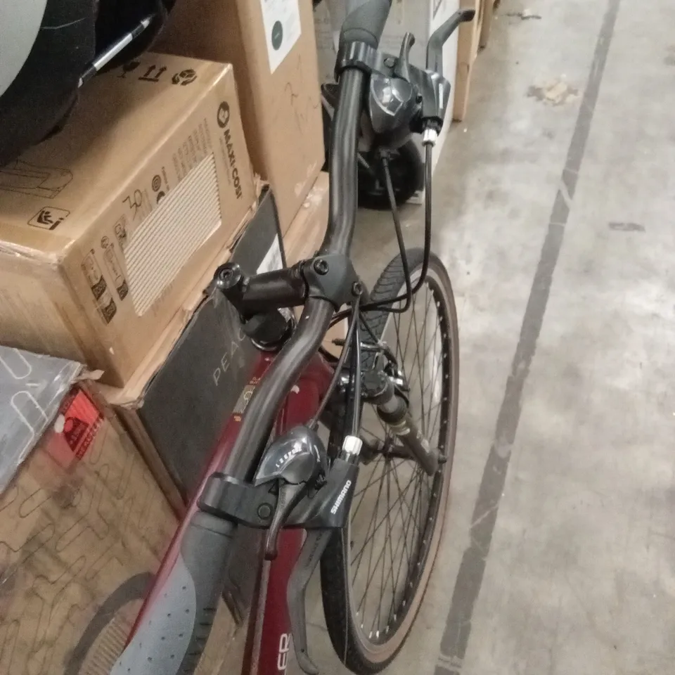 CLAUD BUTLER EXPLORER 2.0 HYBRID BIKE IN RED RRP £399