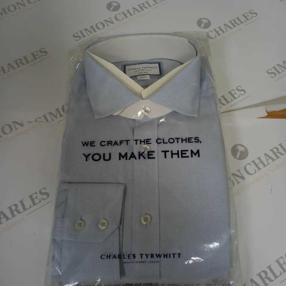 BAGGED CHARLES TYRWHITT SLIM FIT SHIRT SIZE 16/34"