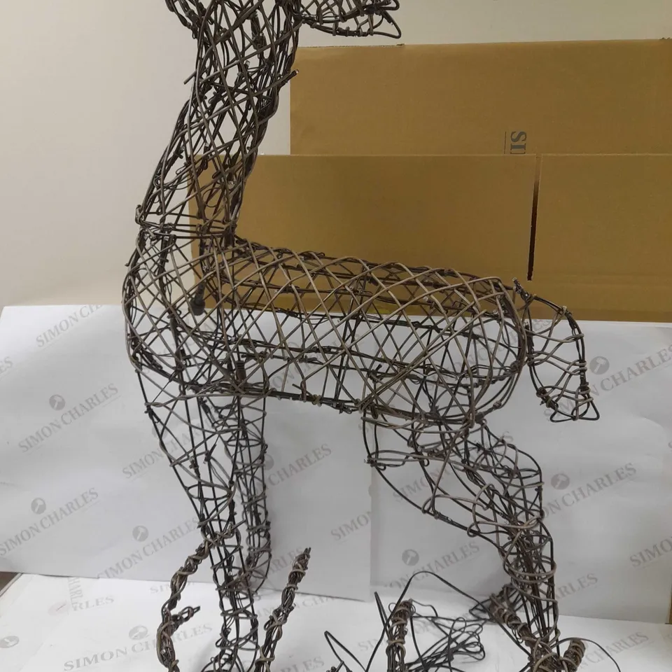 1.1M BROWN DEER WITH TIMER-WARM WHITE LEDS