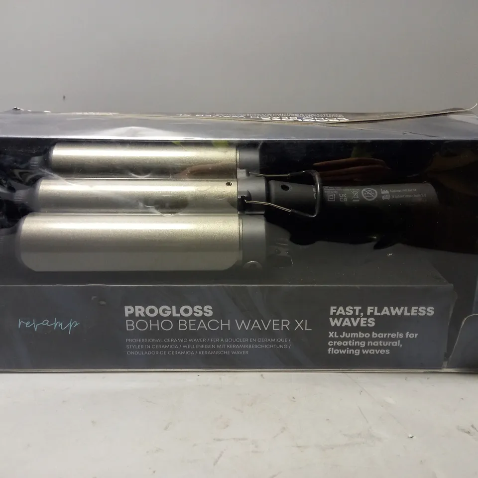 BOXED REVAMP PROGLOSS BOHO BEACH WAVER XL 