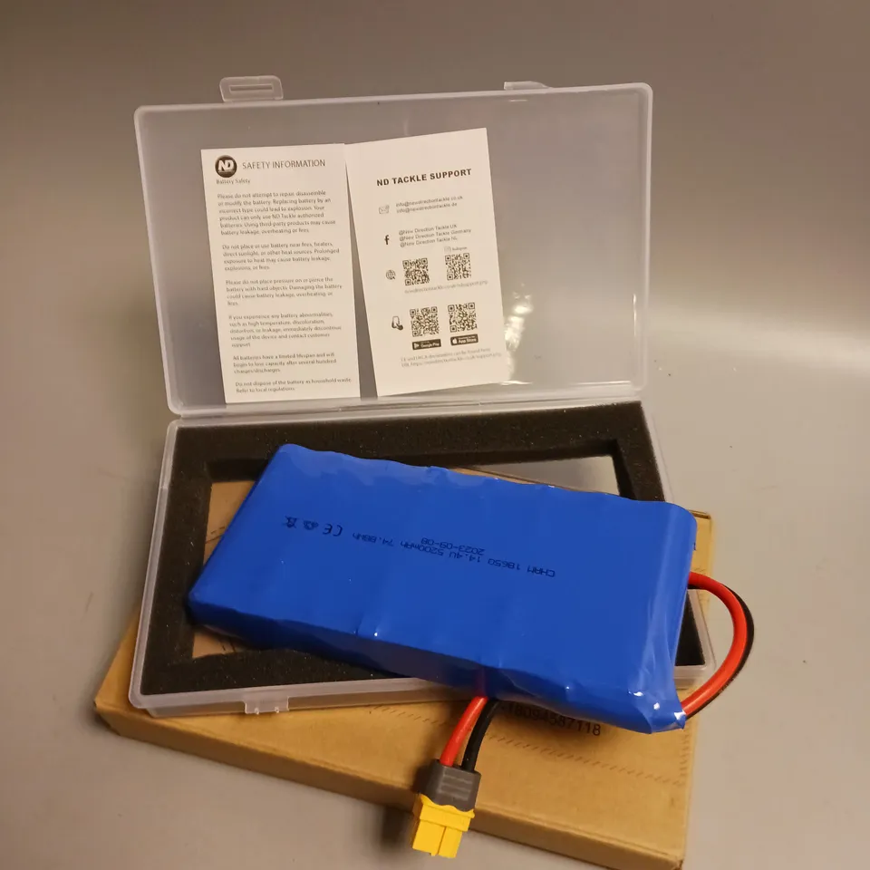 BOXED NEW DIRECTION TACKLE BATTERY PACK, RANGE EXTENDER 