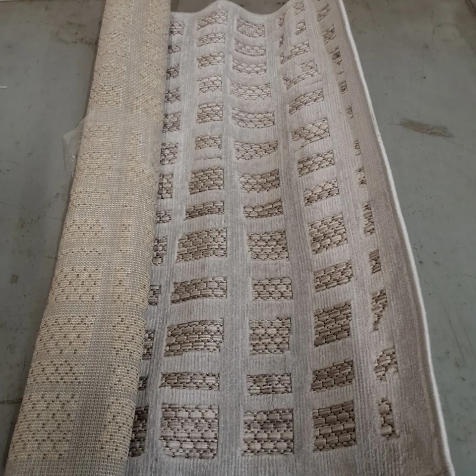 BRAND NEW PACO TEKA GREY PATTERNED RUG - 80X150CM