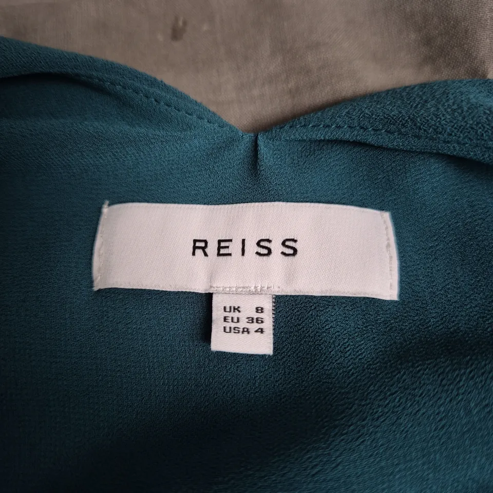 REISS TEAL WRAP DRESS – UK 8 (EU 36)