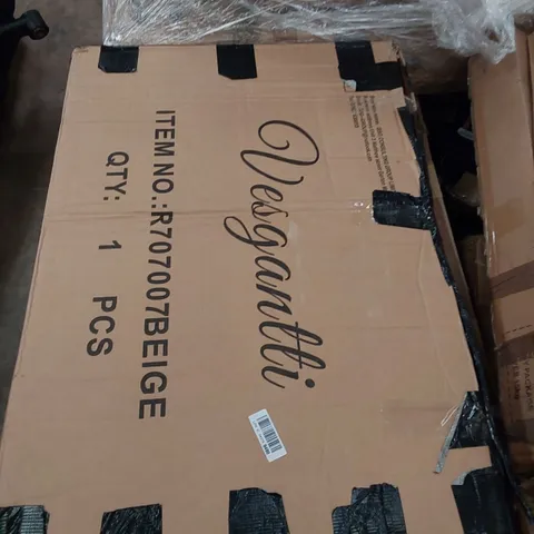 PALLET OF ASSORTED ITEMS INCLUDING, TABLE TENNIS TABLES, VESGANTTI PORTABLE MASSAGE BED, BASKETBALL STAND