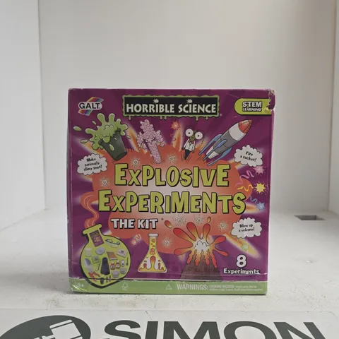 GALT HORRIBLE SCIENCE EXPLOSIVE EXPERIMENTS KIT (8 EXPERIMENTS)