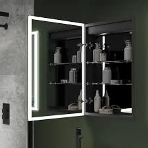 BOXED 500MM W X 700MM H RECESSED FRAMELESS MEDICINE CABINET WITH MIRROR (1 BOX)