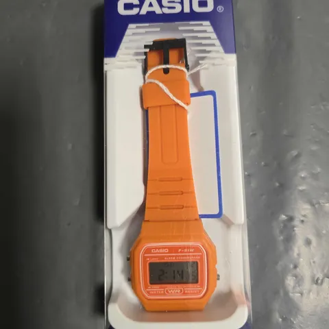 BOXED CASIO DIGITAL WATCH IN ORANGE - WC-4A2DF