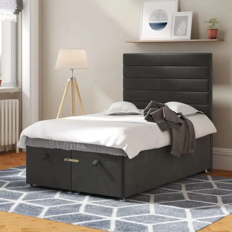 BOXED PREMIUM BEAUMERE UPHOLSTERED OTTOMA 