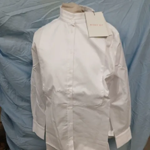 WIGGY KIT WHITE BUTTON-DOWN SHIRT β UK SIZE 10