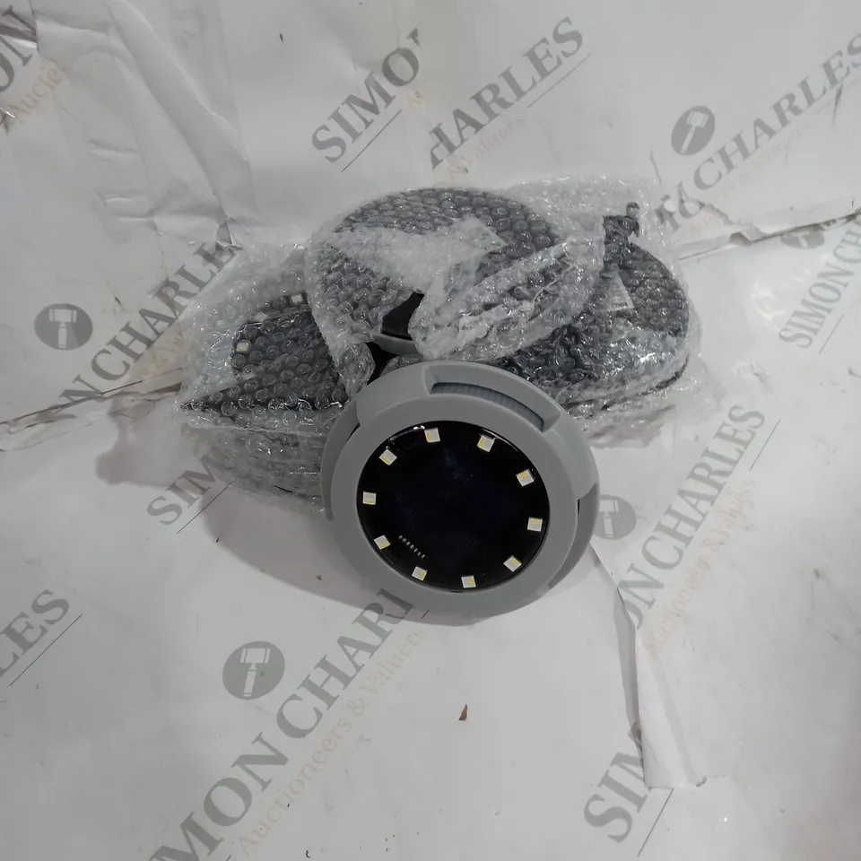 BOXED BELL & HOWELL DUAL FUNCTION SET OF 6 10 LED ULTIMATE DISK LIGHTS IN GREY