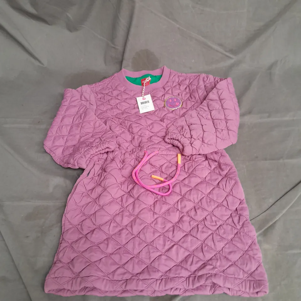 OILILY DIA PADDED SWEAT DRESS IN PURPLE SIZE 122/7YRS