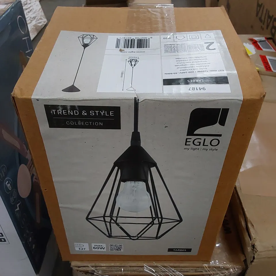 BOXED BETHANIA 1-LIGHT BLACK GEOMETRIC PENDANT (1 BOX)