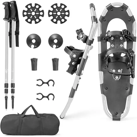 BOXED COSTWAY 4 IN 1 LIGHTWEIGHT TERRAIN SNOWSHOES 21 INCH