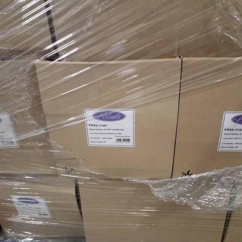 PALLET CONTAINING LARGE QUANTITY OF ASSORTED GREETINGS CARDS