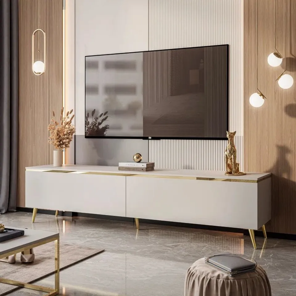 BOXED ANTHONE TV STAND FOR TVS UP TO 78" (2 BOXES) 