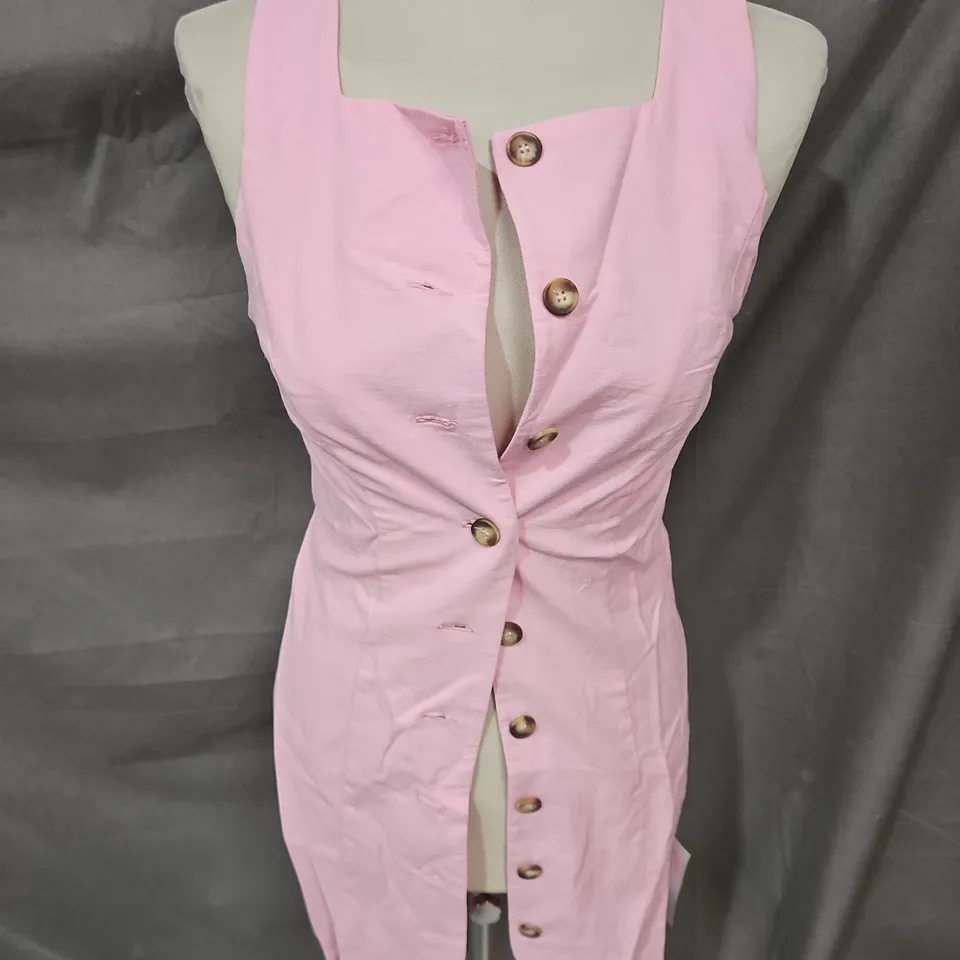 NOBODY'S CHILD PERI MINI DRESS IN PINK SIZE 8