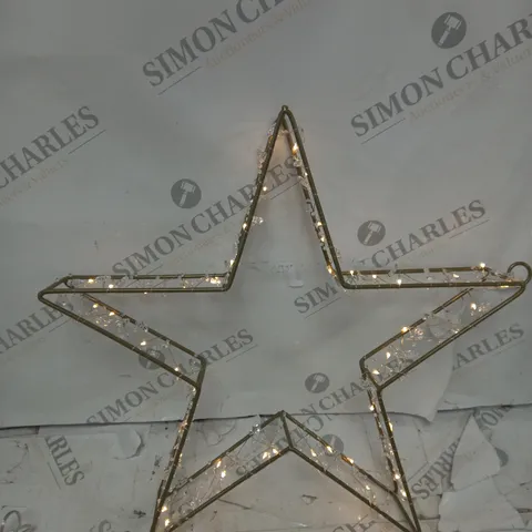 BOXED SARA DAVIES PRE-LIT BEADED STAR