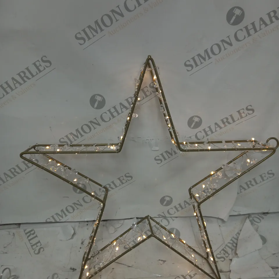 BOXED SARA DAVIES PRE-LIT BEADED STAR