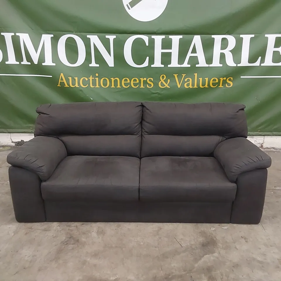 DESIGNER DANIELLE 3 SEATER FABRIC UPHOLSTERED SOFA