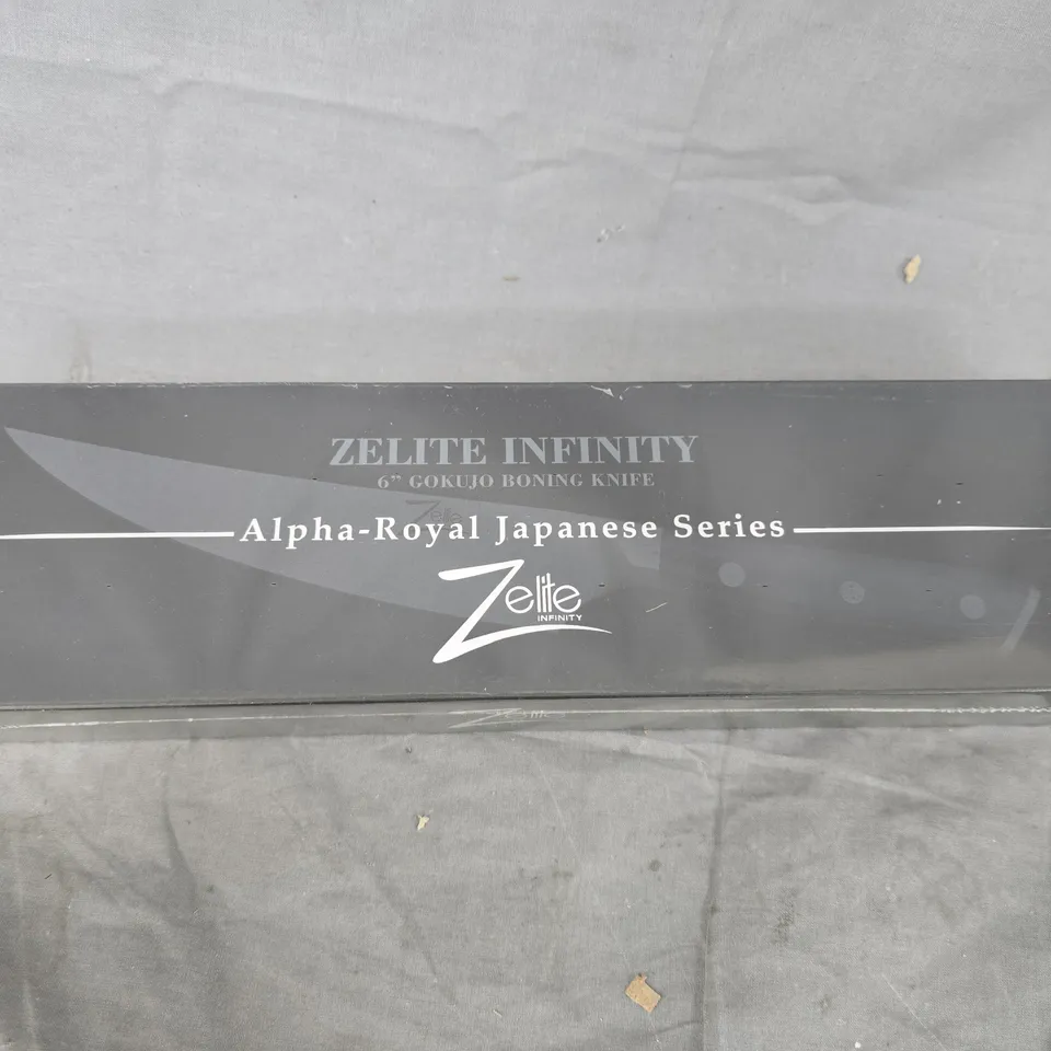 ZELITE INFINITY ALPHA-ROYAL JAPANESE SERIES 6IN GOKUJO BONING KNIFE – BOXED