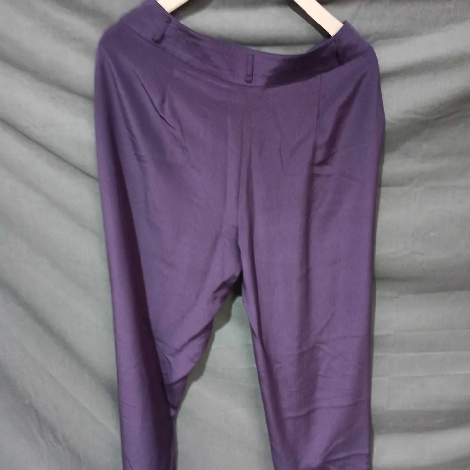 NEXT PURPLE SILK BLOUSE – WOMEN'S TROUSERS