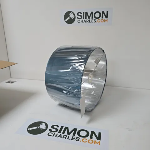 BOXED DRUM PENDANT LIGHT SHADE - MARINE BLUE - 38CM